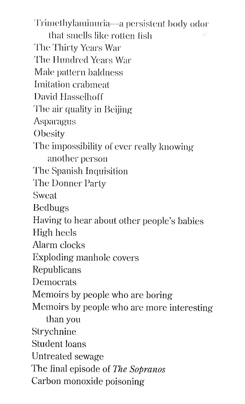11,002 Things To Be Miserable About: The Satirical Not-So-Happy Book