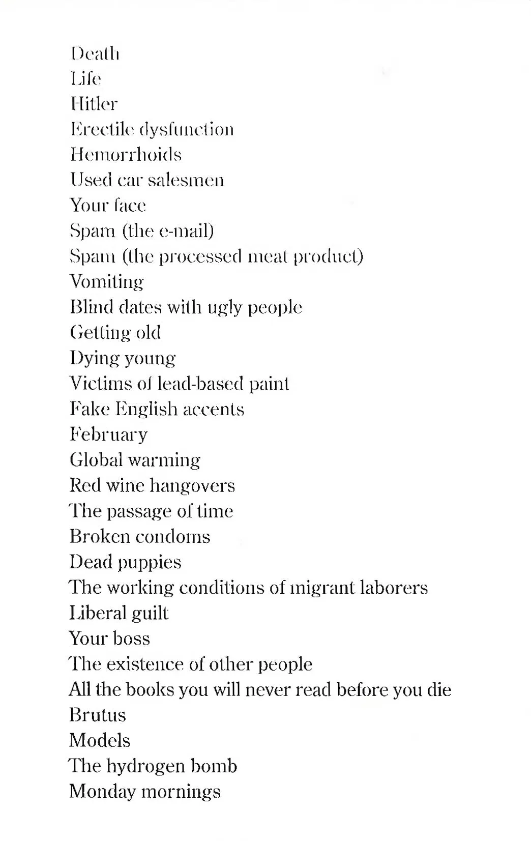 11,002 Things To Be Miserable About: The Satirical Not-So-Happy Book