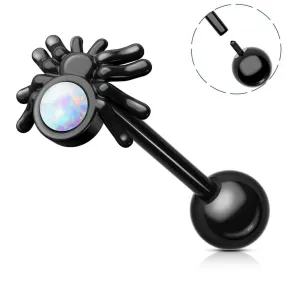 14G Spider Internally Threaded Tongue Barbell Rings