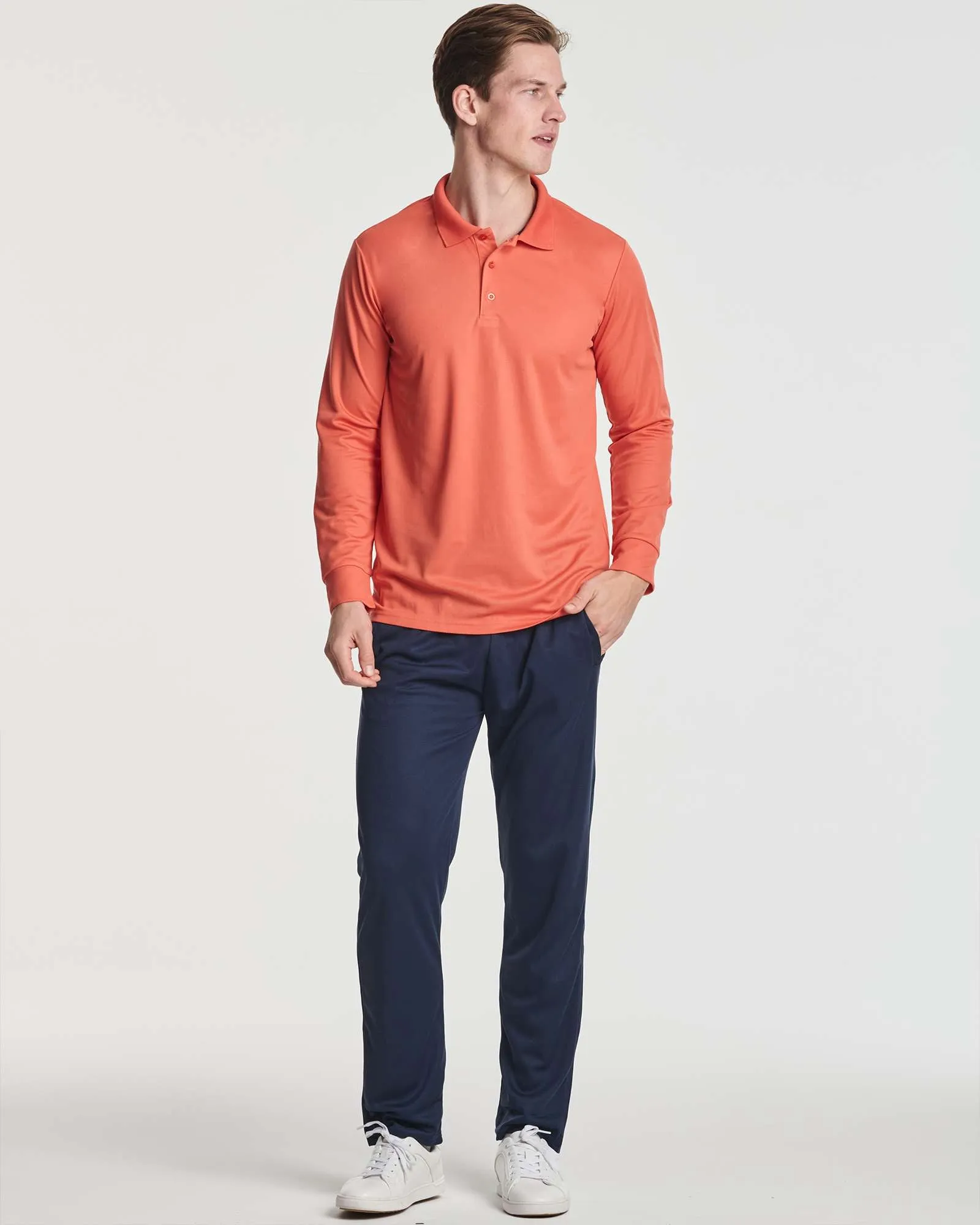 3 Pack: Mens Active Performance Polo Shirt