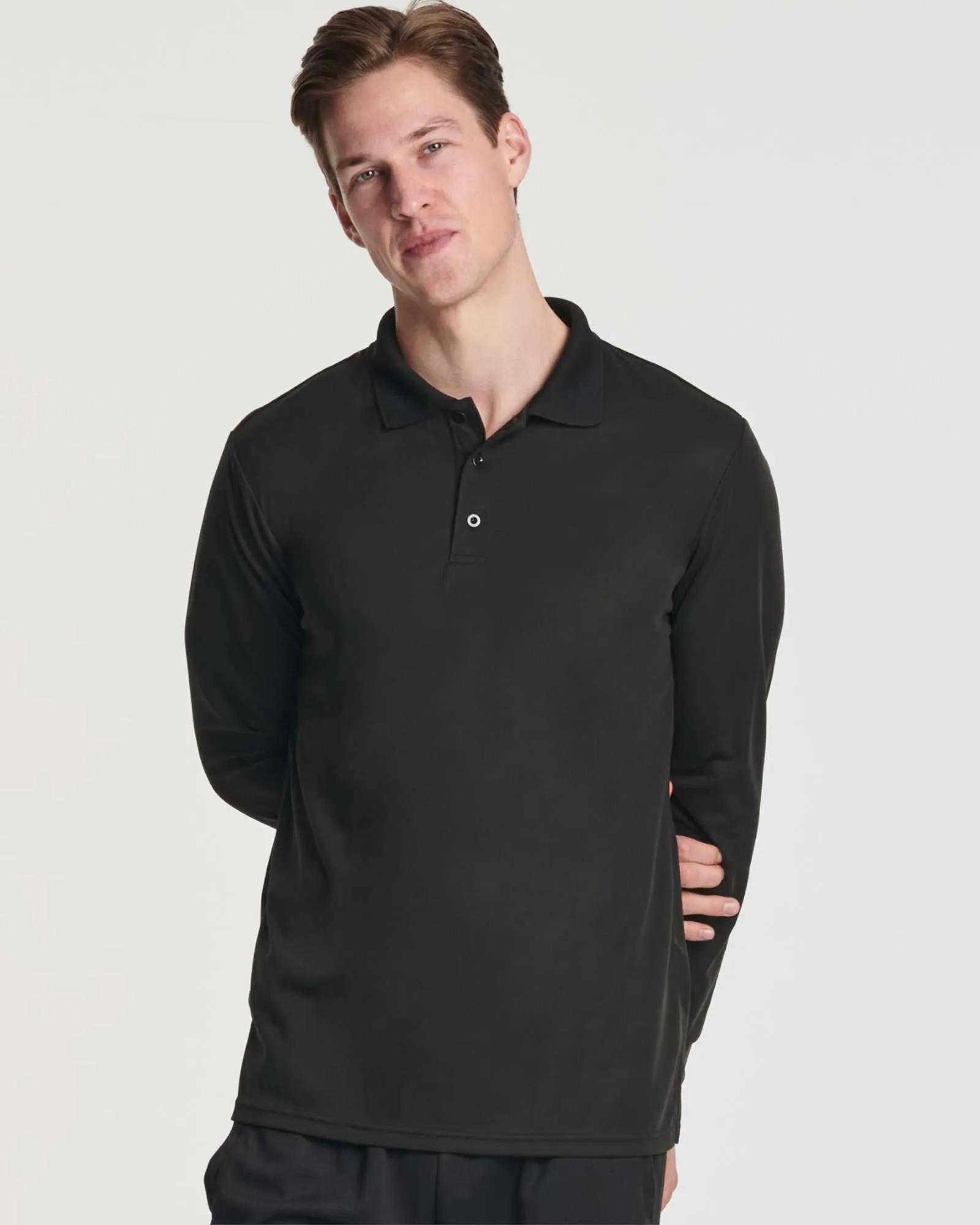 3 Pack: Mens Active Performance Polo Shirt