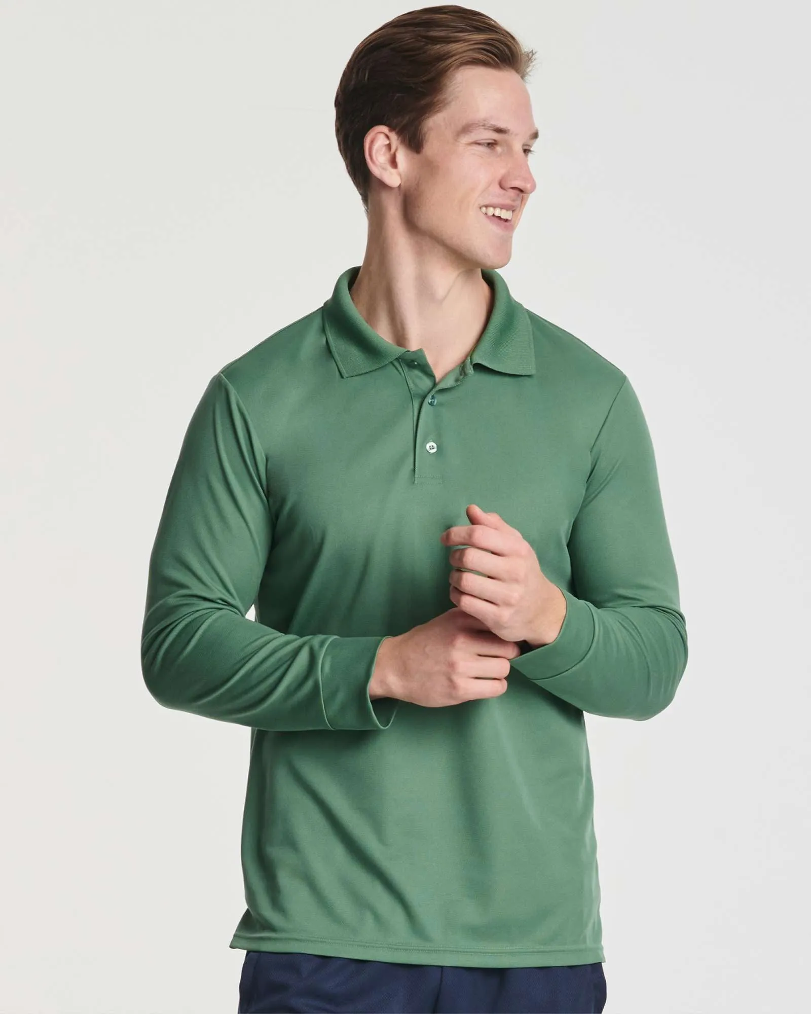 3 Pack: Mens Active Performance Polo Shirt