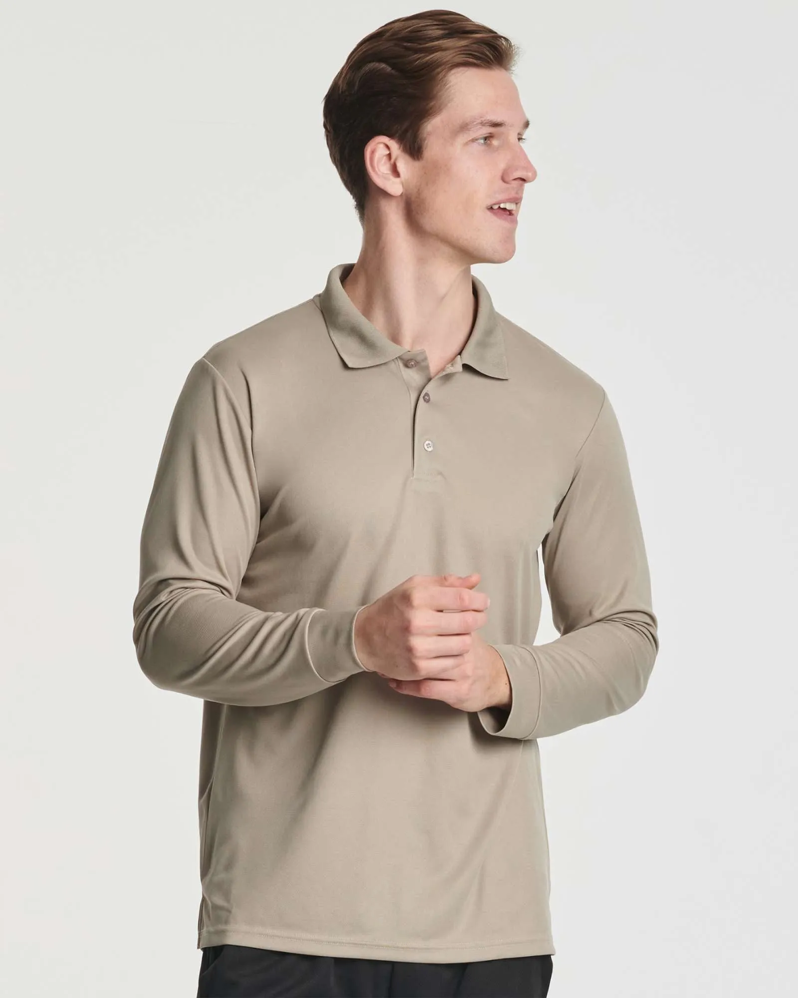 3 Pack: Mens Active Performance Polo Shirt