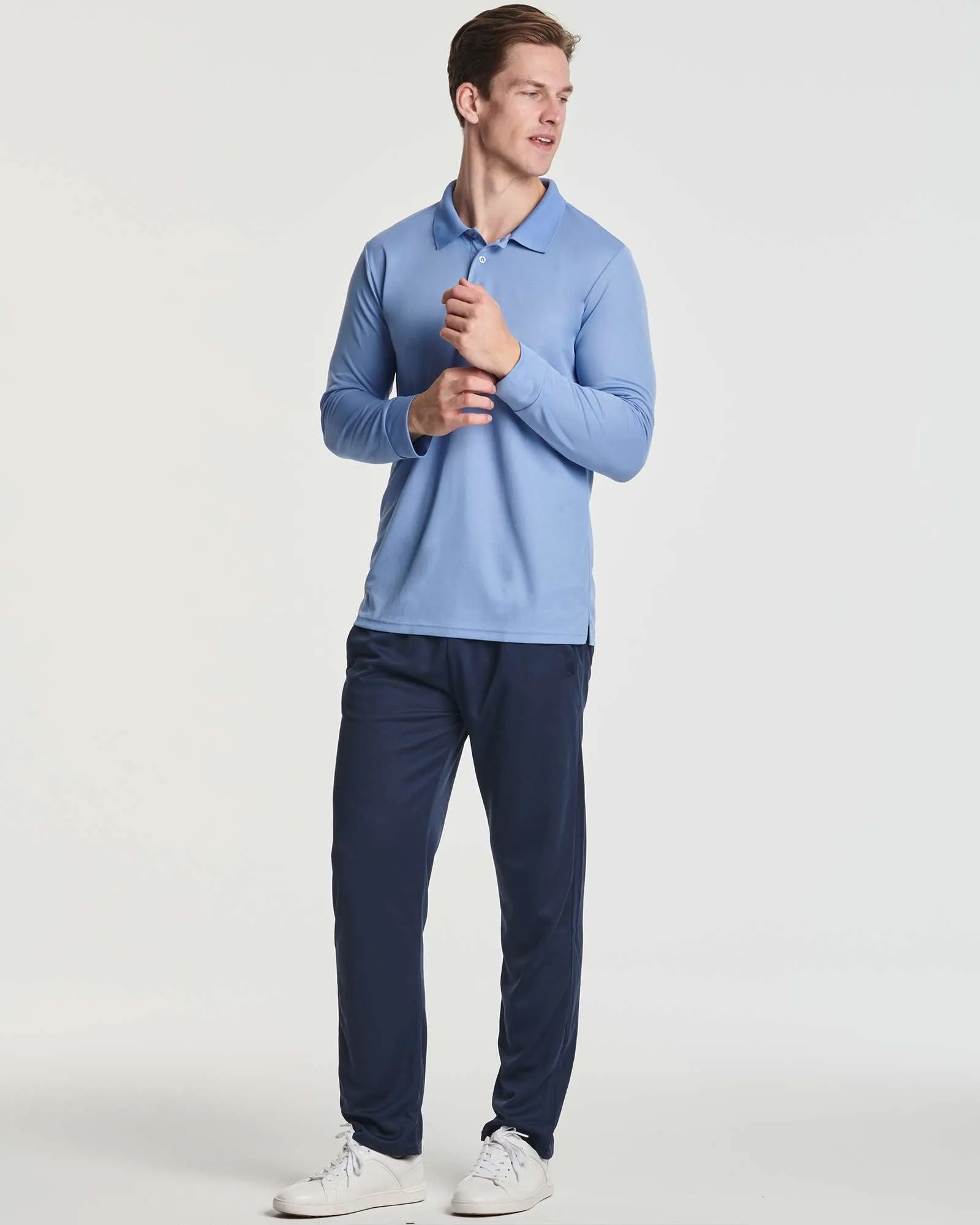 3 Pack: Mens Active Performance Polo Shirt