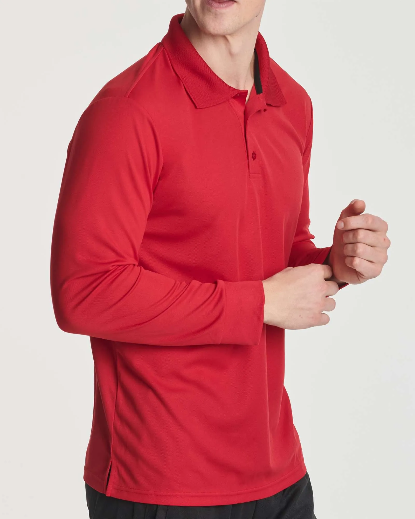 3 Pack: Mens Active Performance Polo Shirt