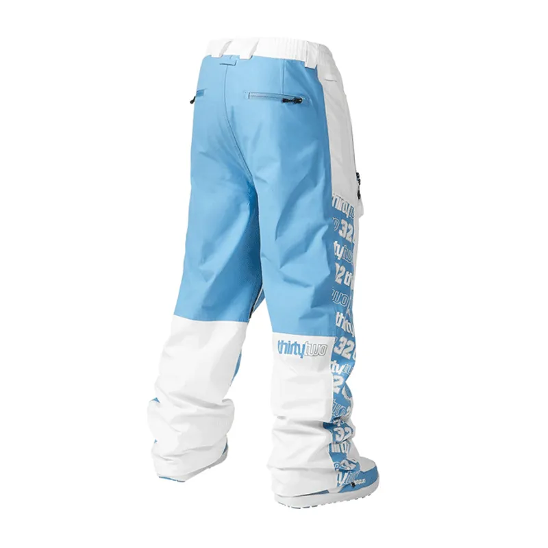 32 (ThirtyTwo) - Sweeper XLT Pants - White/Blue NEW FOR 2024 SALE