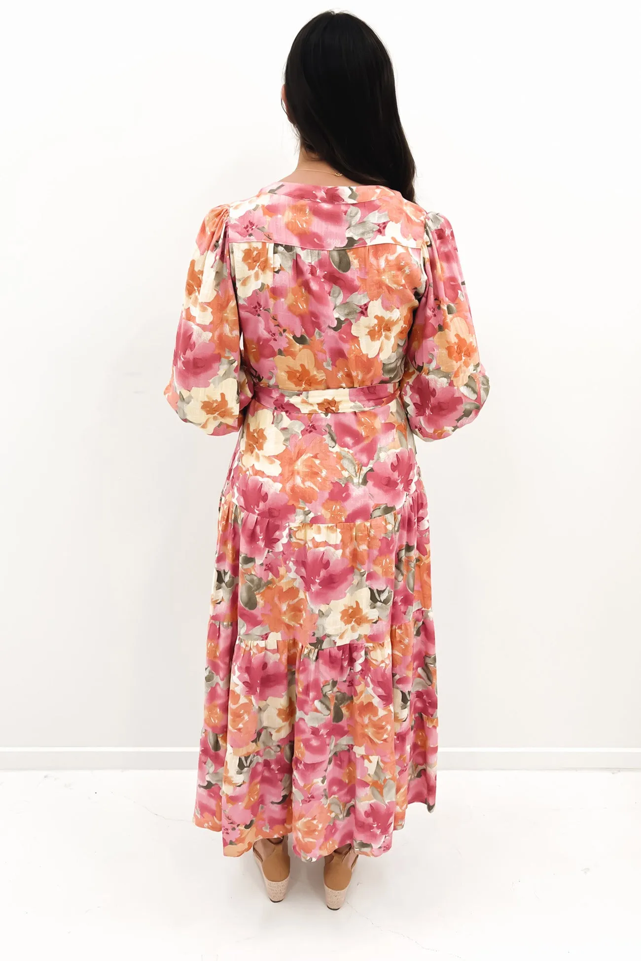 Alannah Maxi Dress Pink Floral