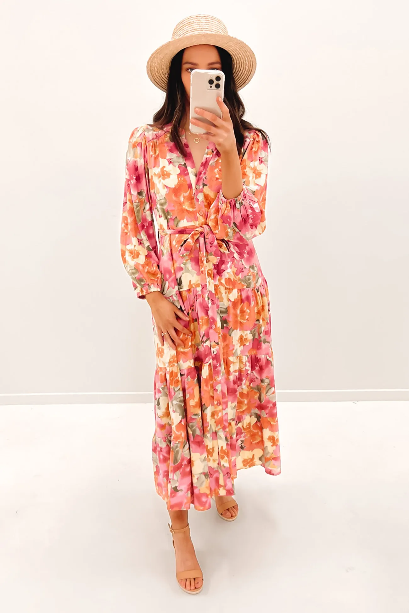 Alannah Maxi Dress Pink Floral