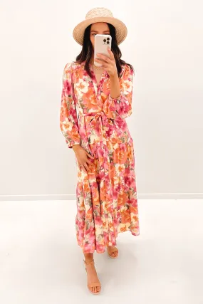 Alannah Maxi Dress Pink Floral