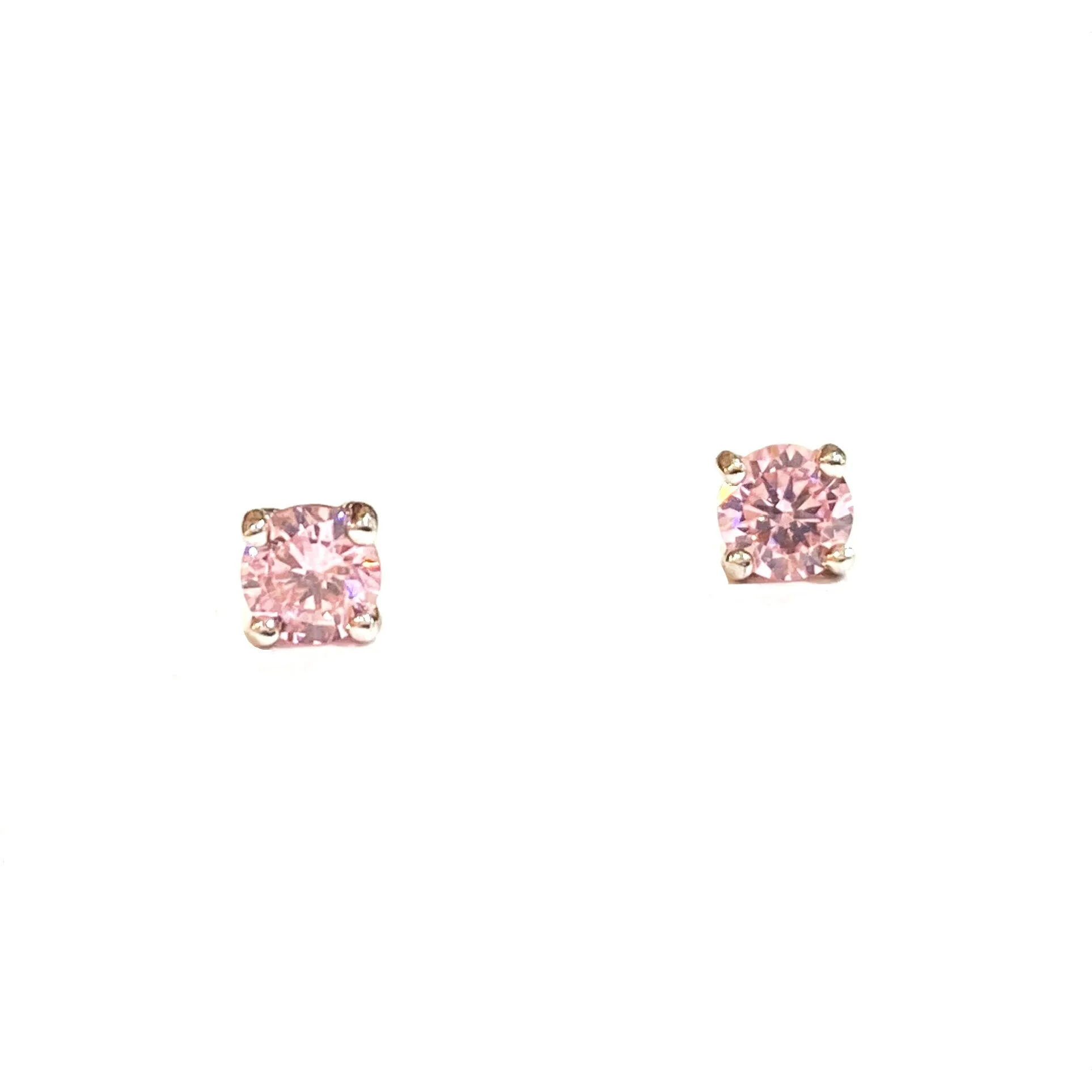 Amy Round Birthstone 4mm Studs