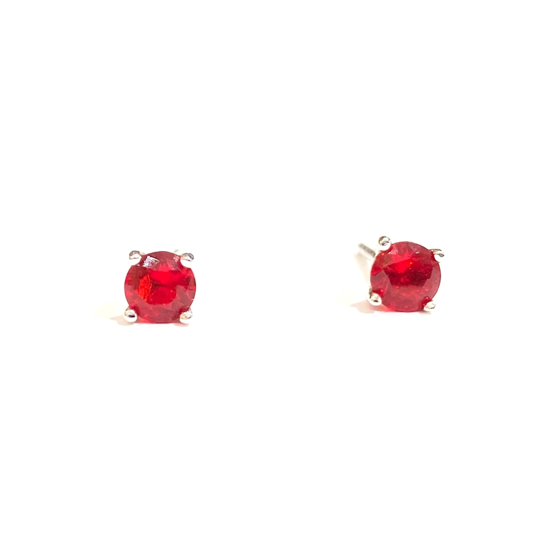 Amy Round Birthstone 4mm Studs