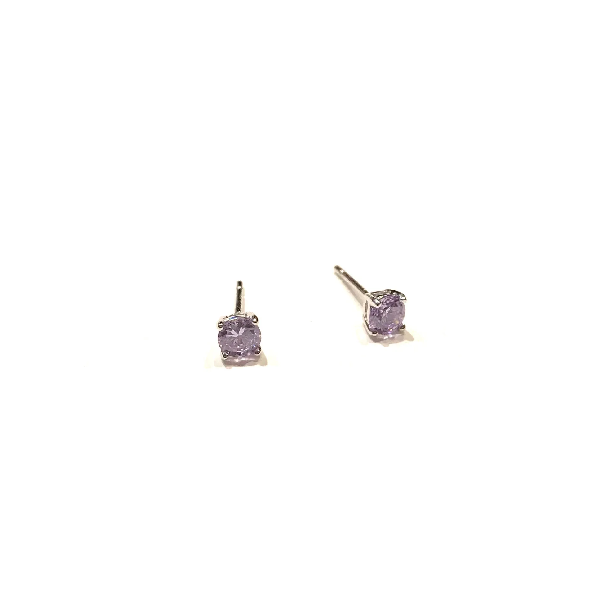 Amy Round Birthstone 4mm Studs