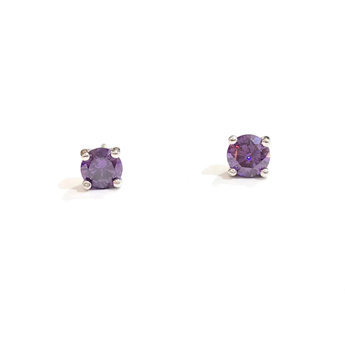 Amy Round Birthstone 4mm Studs