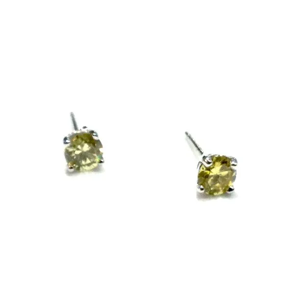 Amy Round Birthstone 4mm Studs