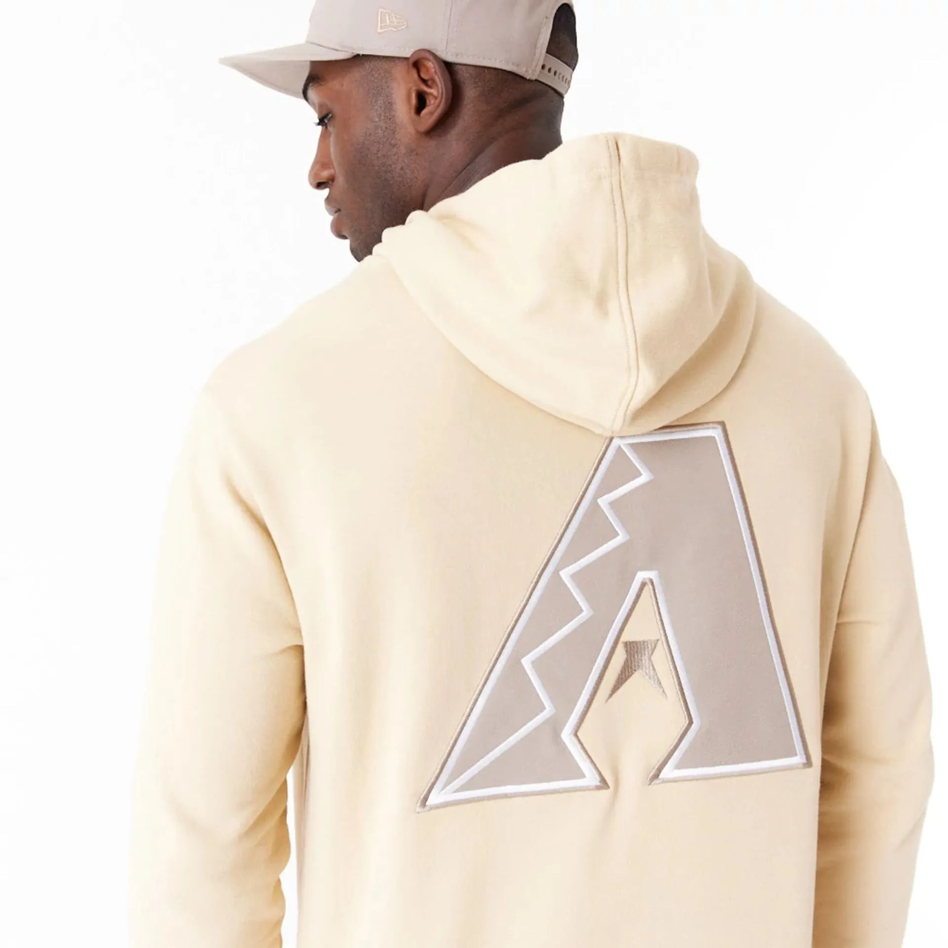 Arizona Diamondbacks MLB World Series Light Beige Oversized Pullover Hoodie