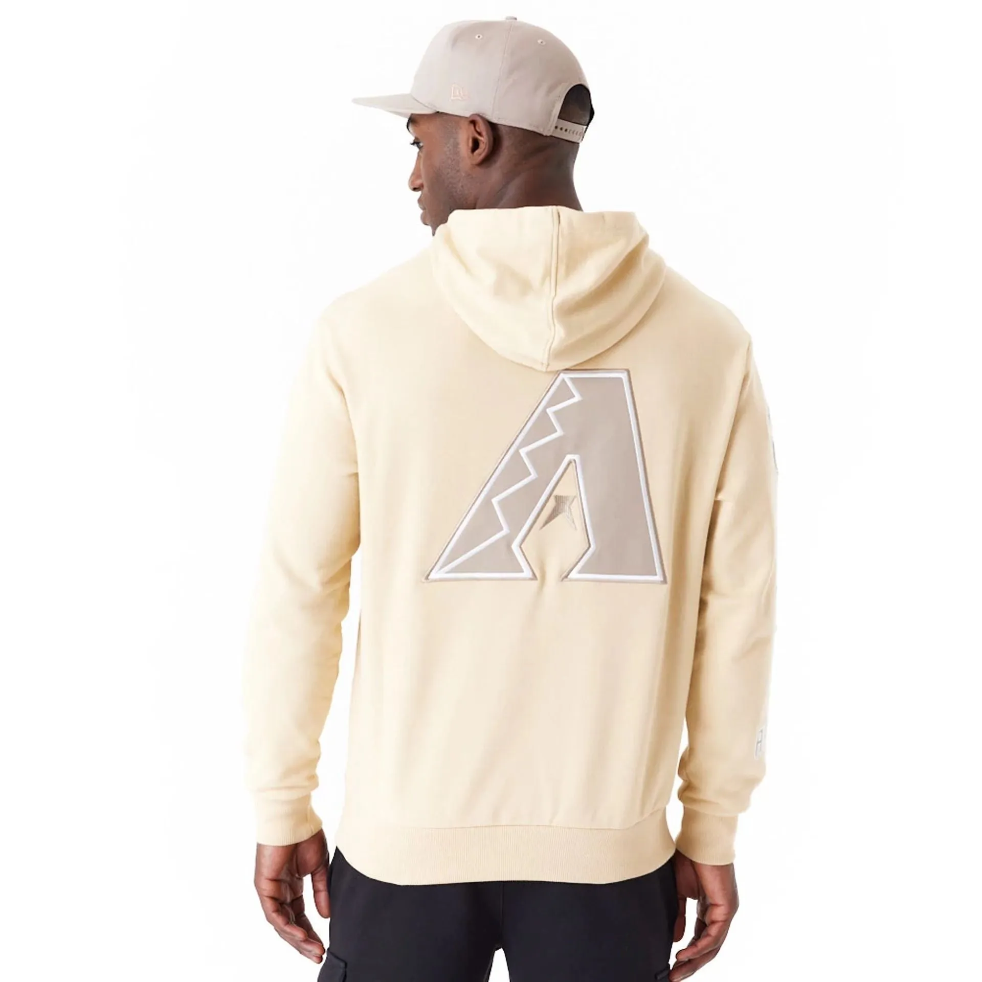 Arizona Diamondbacks MLB World Series Light Beige Oversized Pullover Hoodie