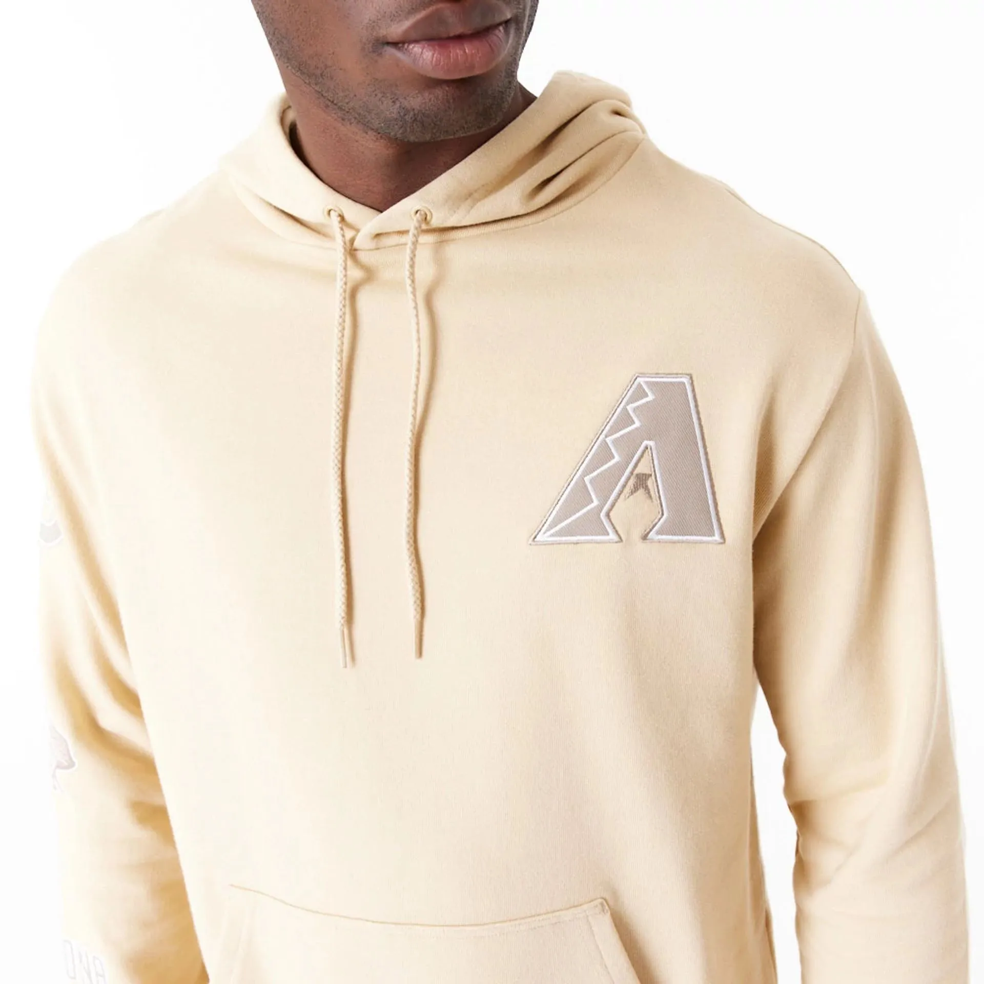 Arizona Diamondbacks MLB World Series Light Beige Oversized Pullover Hoodie