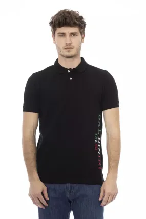 Baldinini Trend Black Cotton Men Polo Men's Shirt
