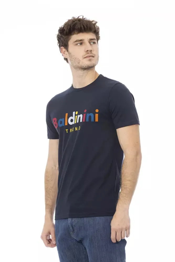 Baldinini Trend Blue Cotton Men Men's T-Shirt