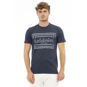 Baldinini Trend Blue Cotton Men Men's T-Shirt