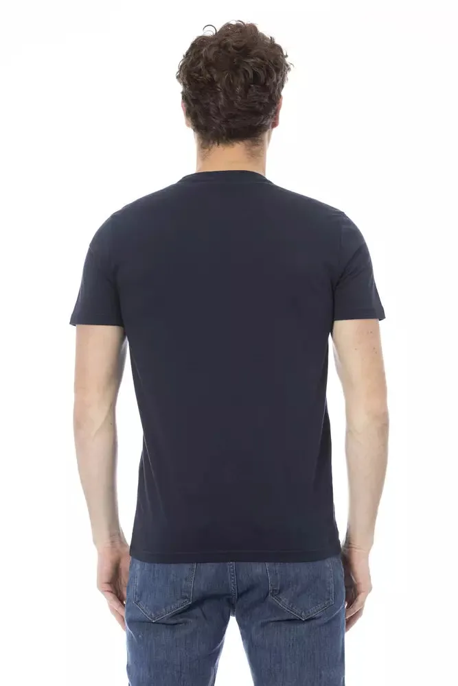 Baldinini Trend Blue Cotton Men Men's T-Shirt