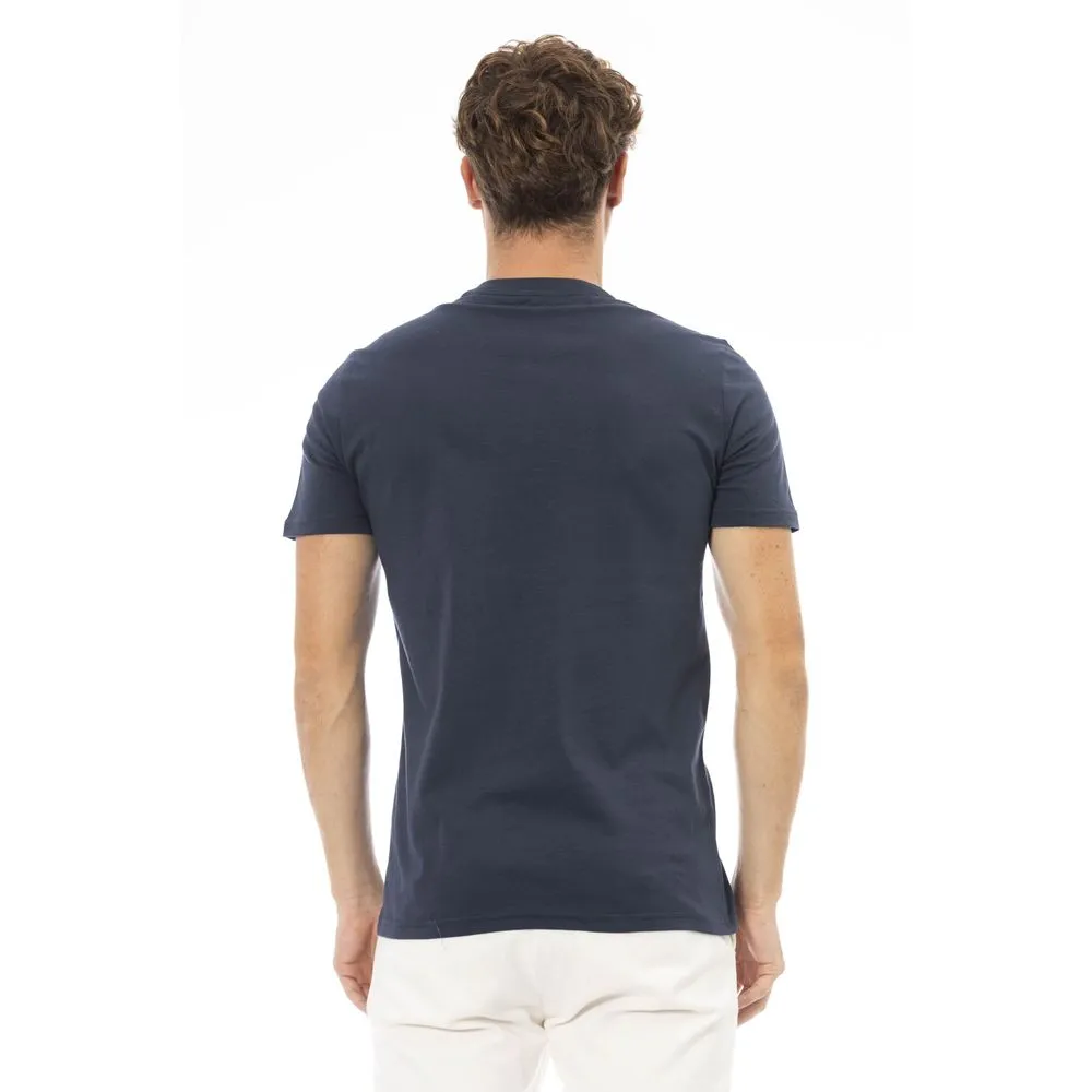 Baldinini Trend Blue Cotton Men Men's T-Shirt