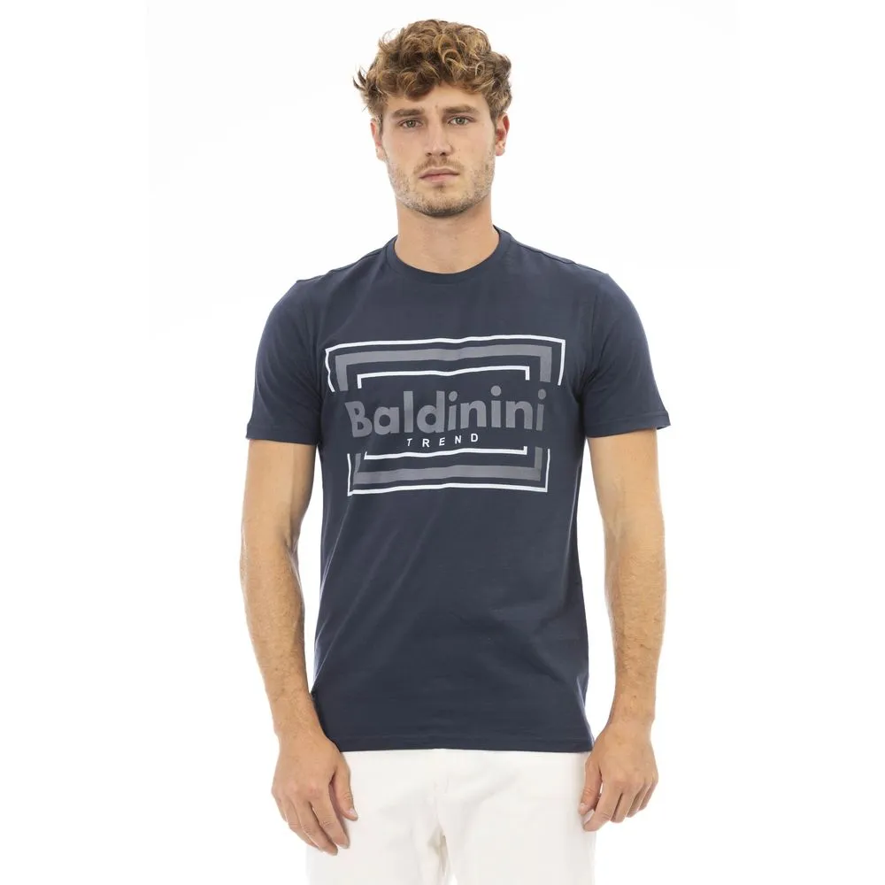 Baldinini Trend Blue Cotton Men Men's T-Shirt