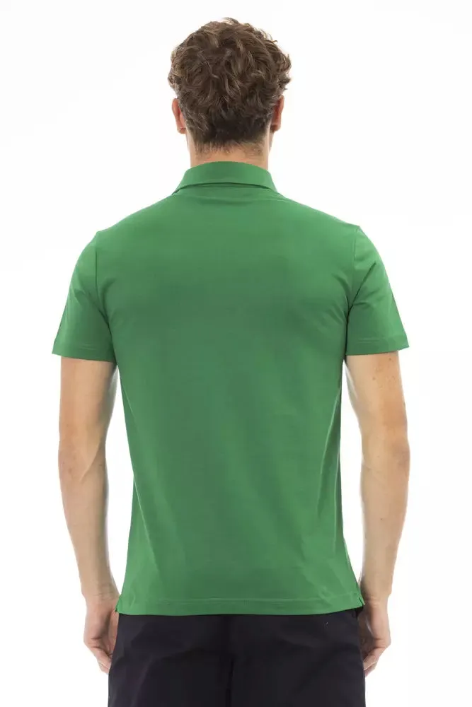 Baldinini Trend Green Cotton Men Men's Polo