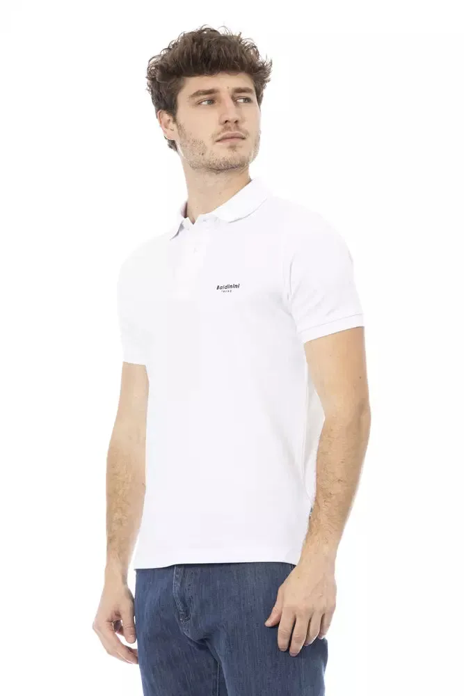 Baldinini Trend White Cotton Men Men's Polo