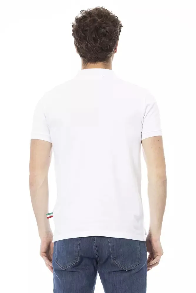 Baldinini Trend White Cotton Men Men's Polo