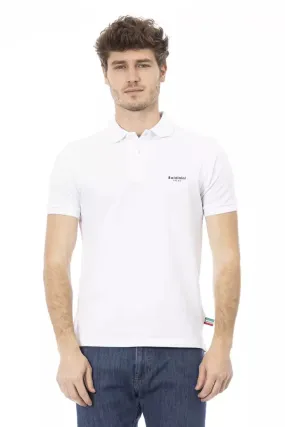 Baldinini Trend White Cotton Men Men's Polo