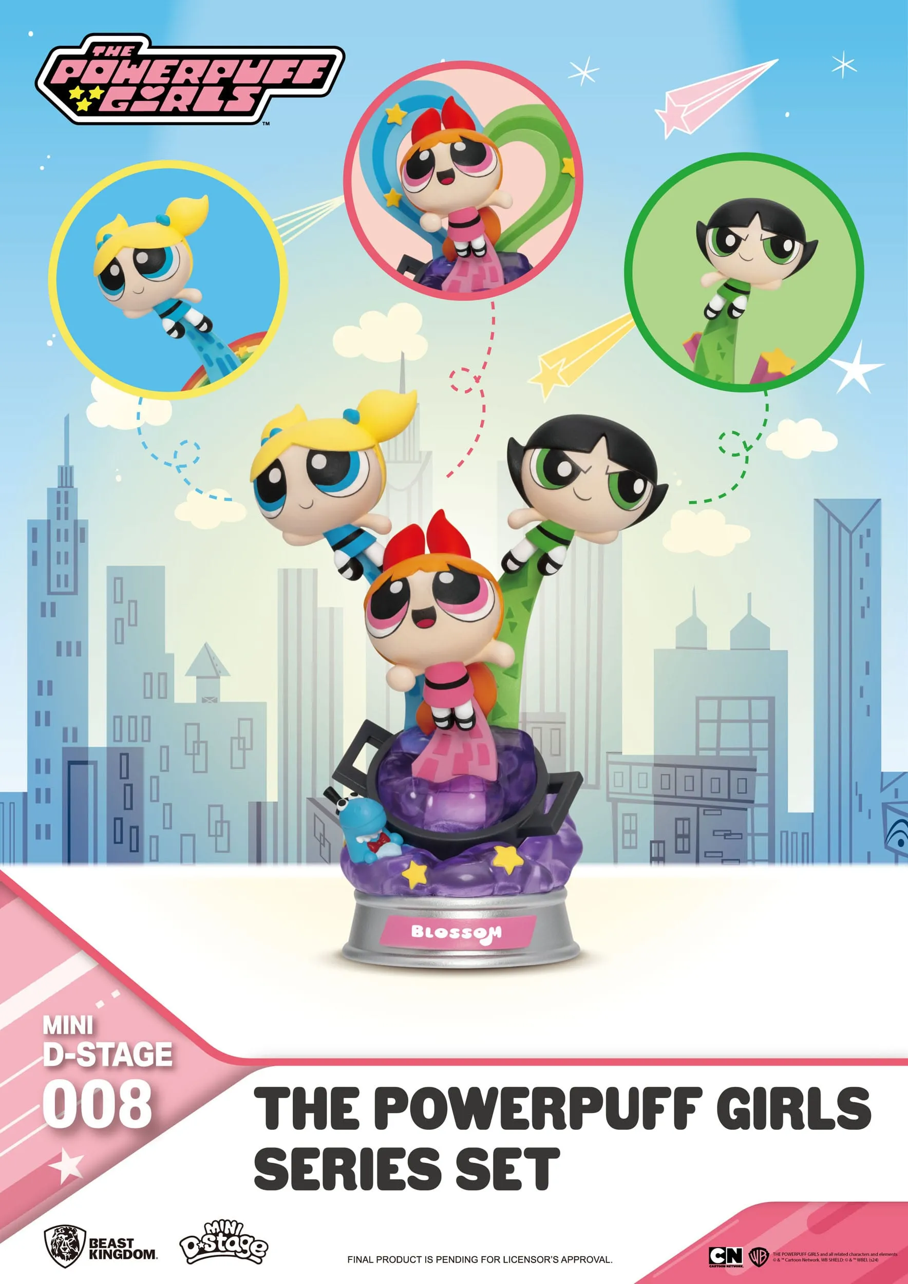 Beast Kingdom The Powerpuff Girls Series Mini D-Stage Diorama Set