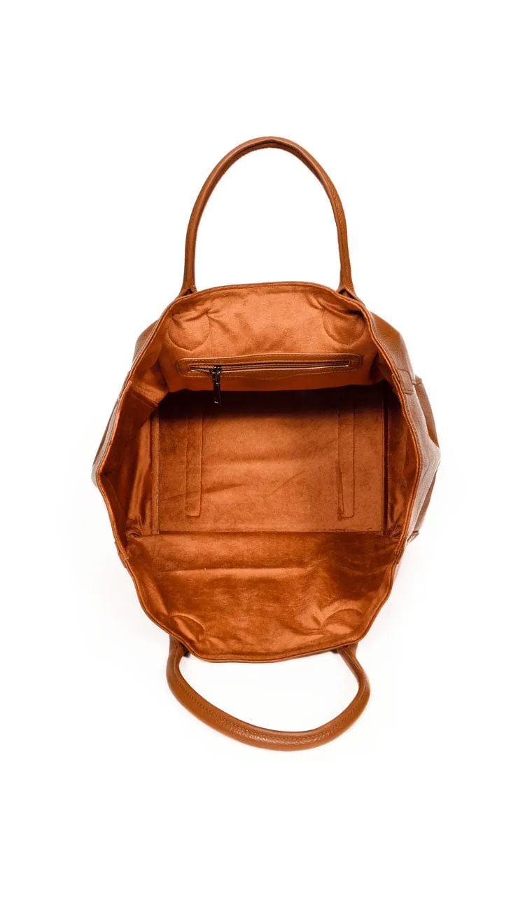 Beck Medium Classic Tote - Teddy Bear Brown