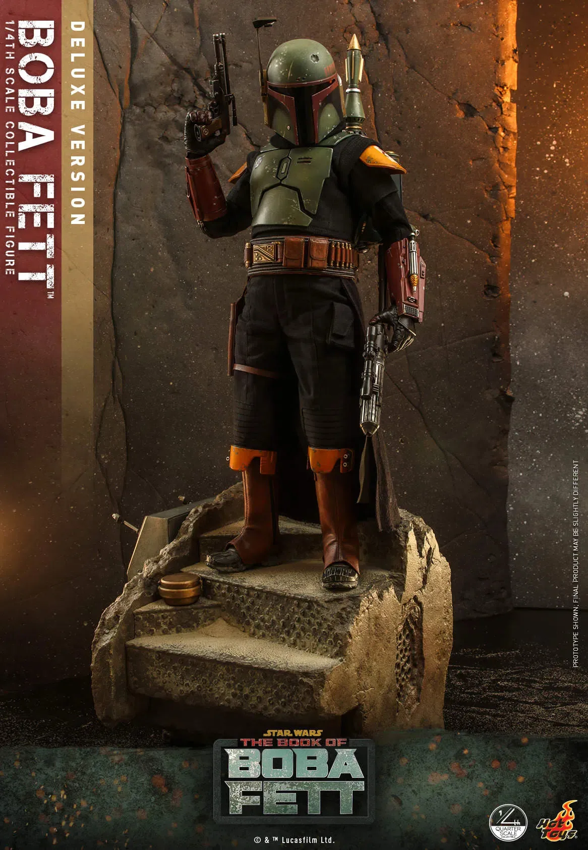 Boba Fett: Deluxe: Star Wars: The Book Of Boba Fett: Quarter Scale: QS023