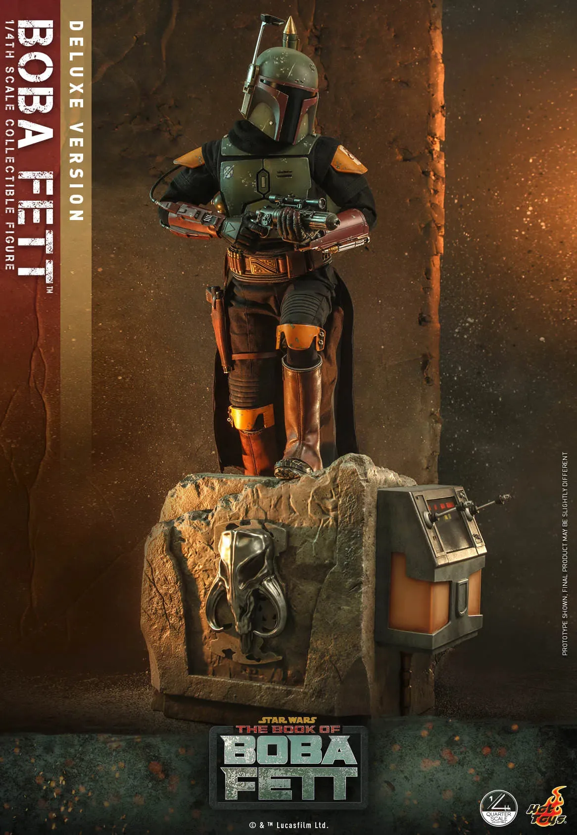 Boba Fett: Deluxe: Star Wars: The Book Of Boba Fett: Quarter Scale: QS023