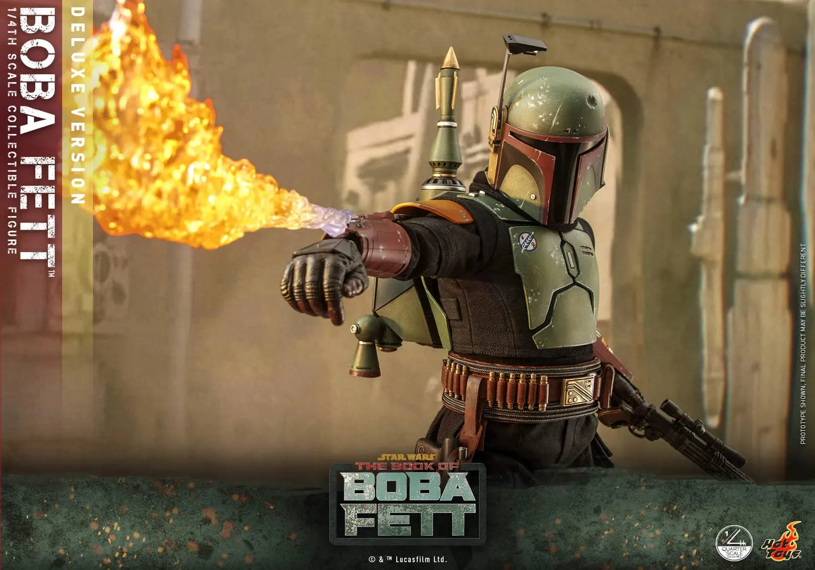 Boba Fett: Deluxe: Star Wars: The Book Of Boba Fett: Quarter Scale: QS023