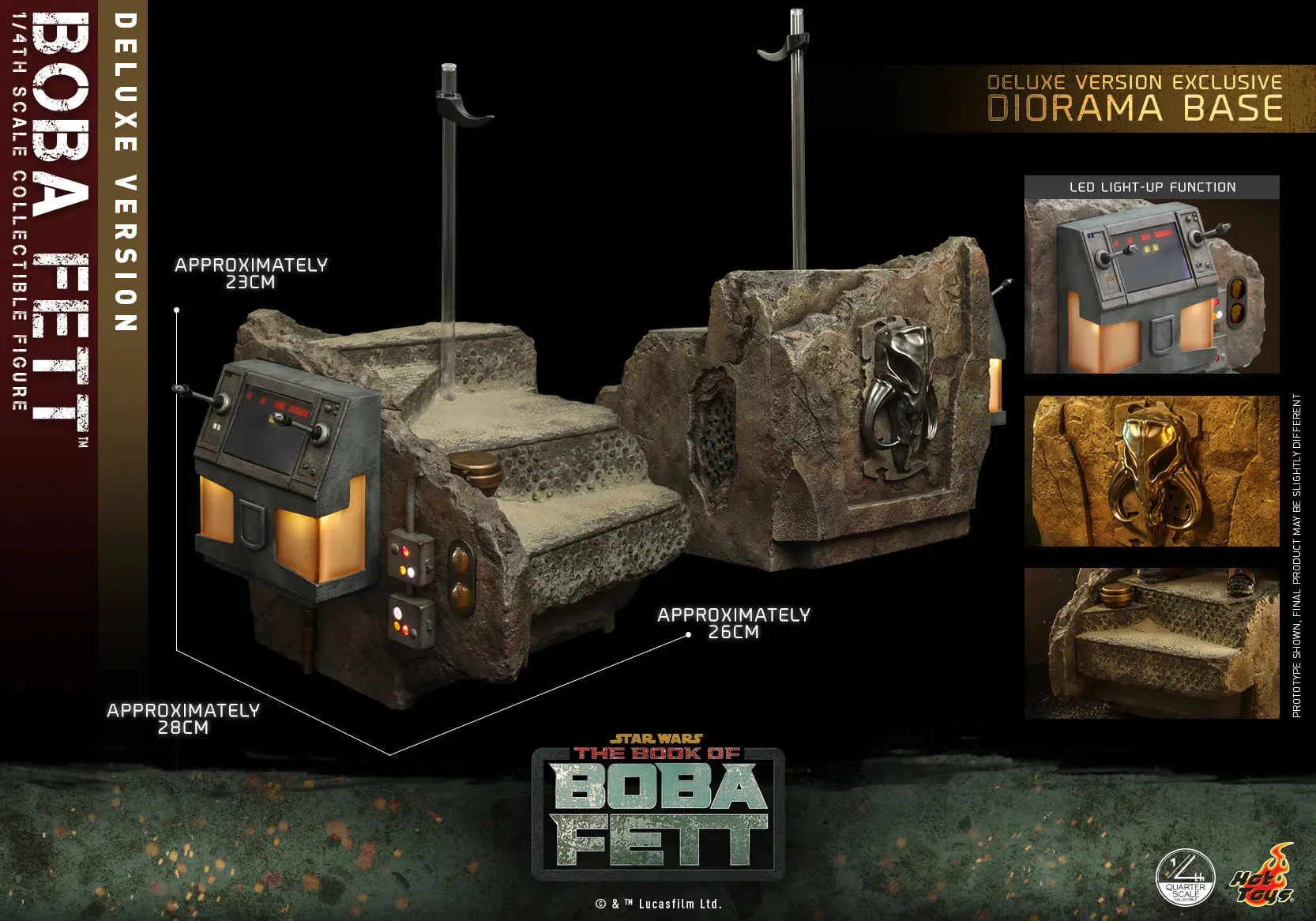 Boba Fett: Deluxe: Star Wars: The Book Of Boba Fett: Quarter Scale: QS023