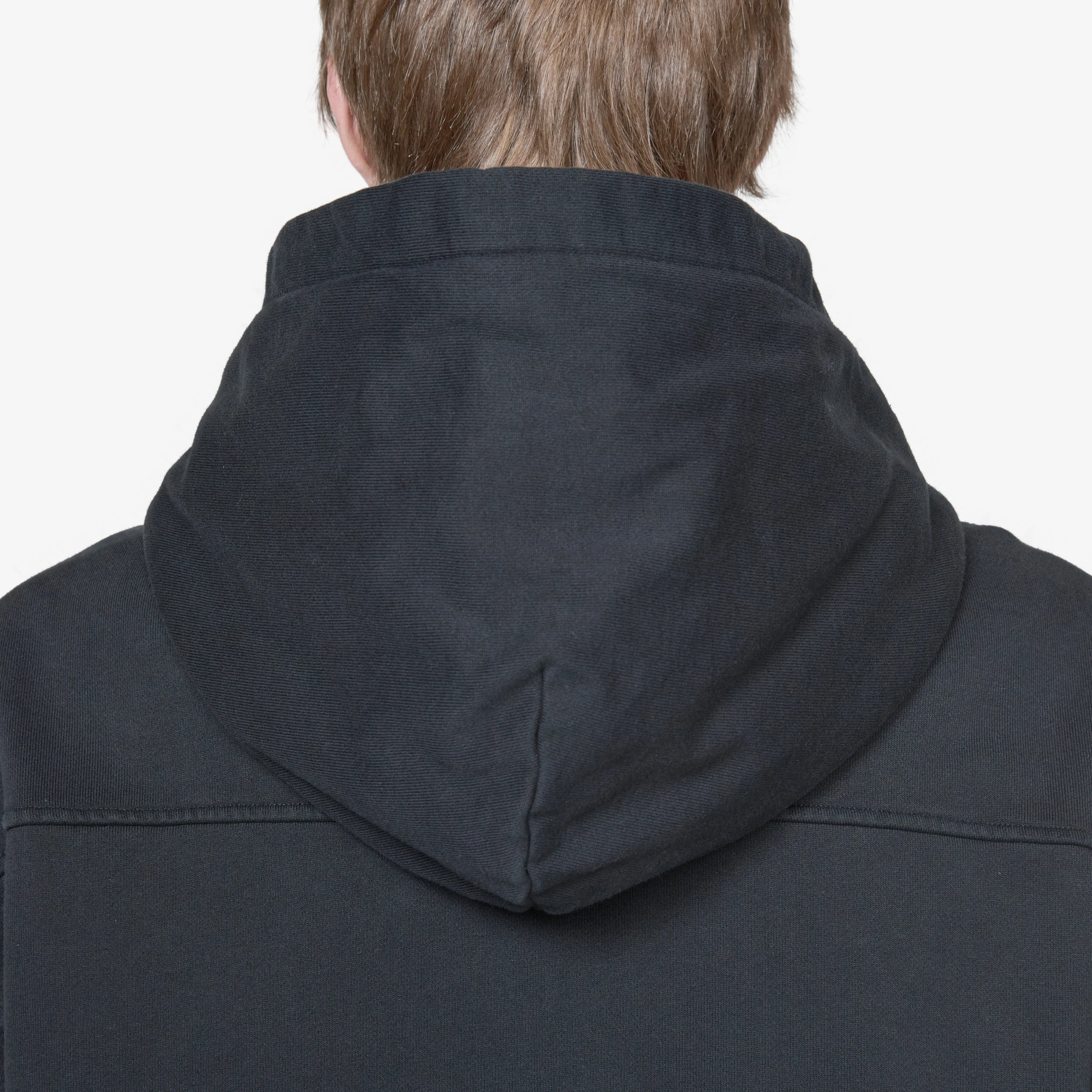 Bomber Zip Hood Black