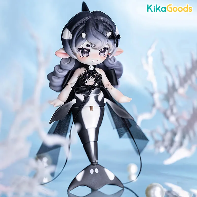 Bonbon Galaxy 1/12 BJD Painted Mermaid Full Set - Killer Whale