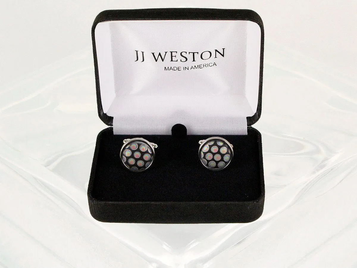 Boy's Cuff Links 22949 Black/Silver