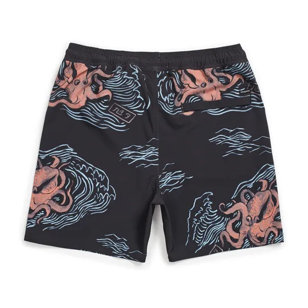 Brixton - Palmas Trunks - Black Octopus SALE