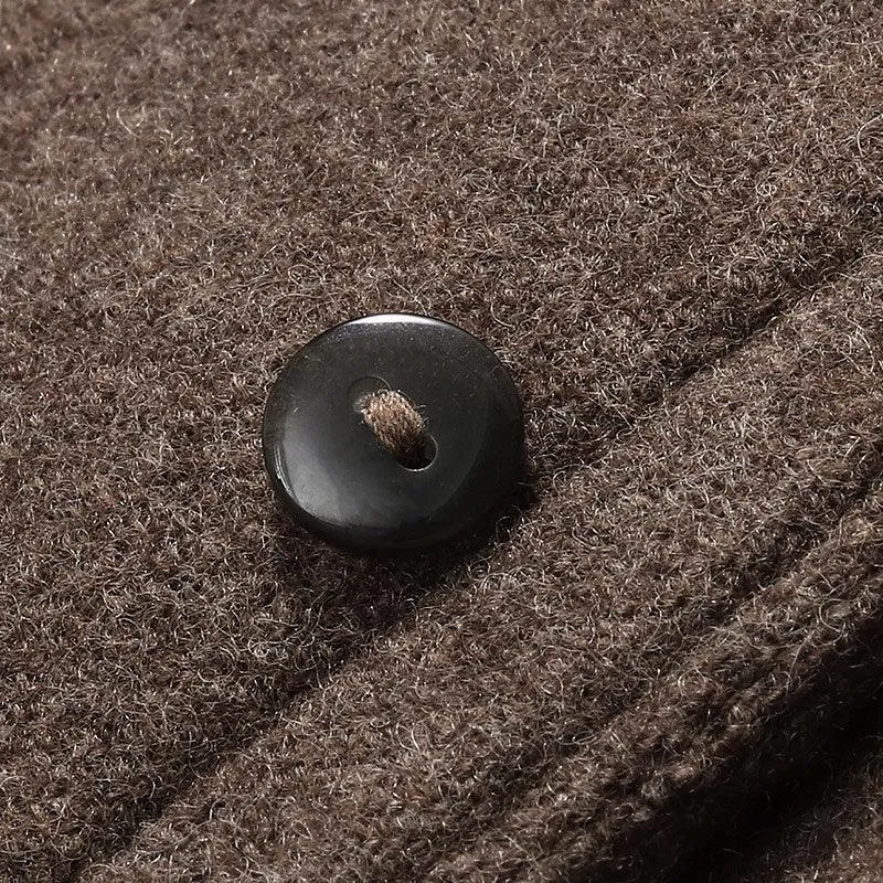 Brown Washable Wool Tweed Jacket