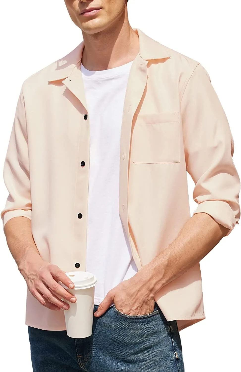 Casual Button Down Long Sleeve Shirt (US Only)
