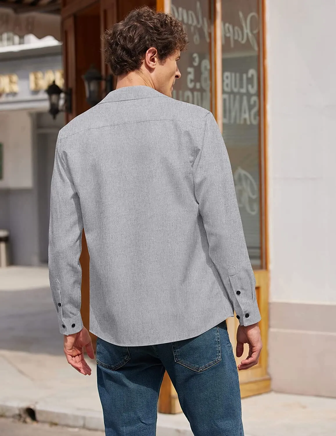 Casual Button Down Long Sleeve Shirt (US Only)