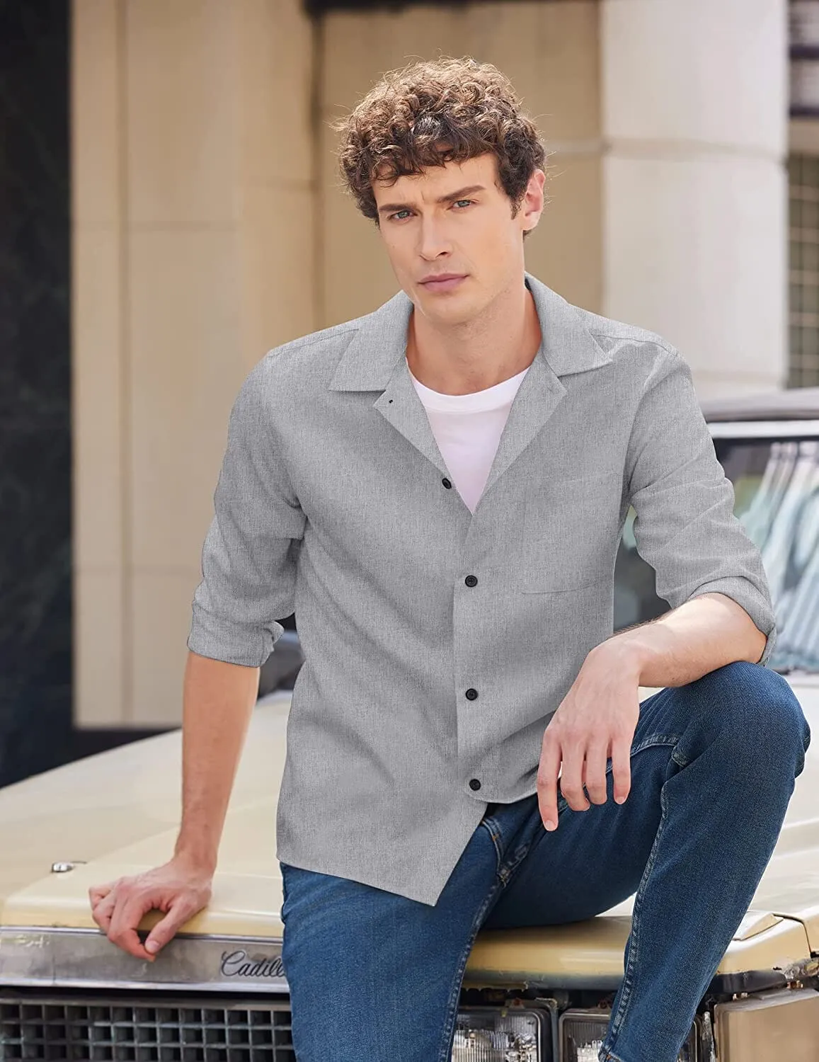 Casual Button Down Long Sleeve Shirt (US Only)