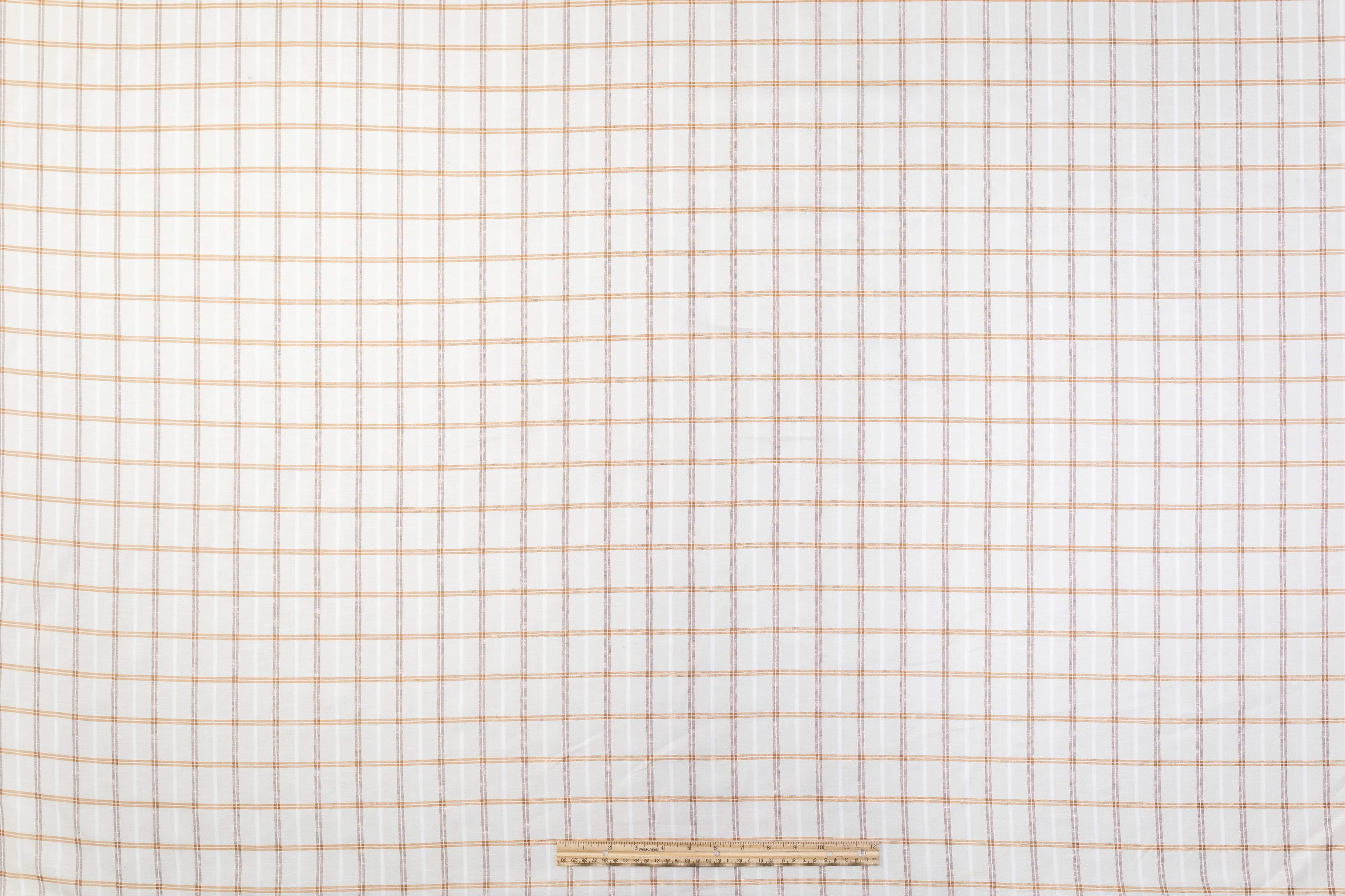 Checked Italian Linen - Brown