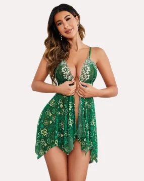 Clover Print Lace Lingerie