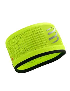 Compressport Unisex Headband On/Off Flash - Fluo Yellow/Black
