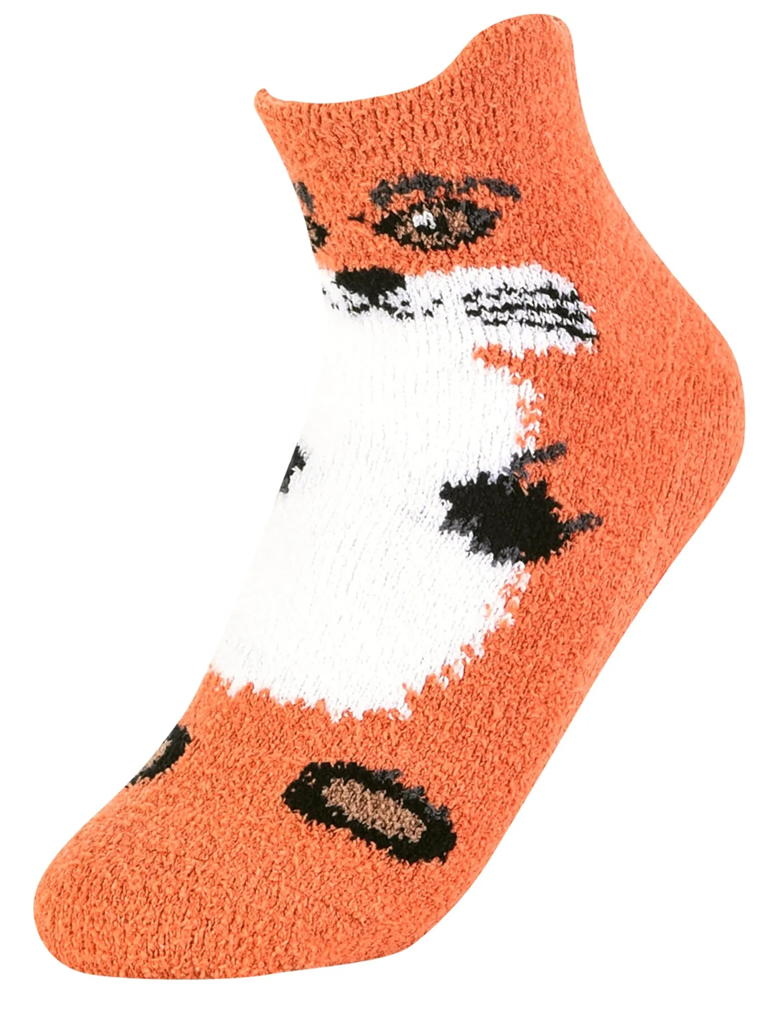 Cozy 6 Pack Womens Animal Non-Skid Winter Slipper Socks