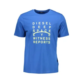 Diesel Blue Cotton Men Men's T-Shirt